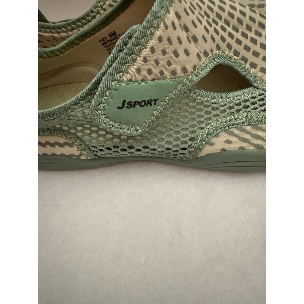 JSport Womens Water Shoes Size 8 Slip On Aqua Shoes Green Comfort Lightweight - Picture 4 of 7
